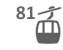 Pendelbahn, 81 Personen pro Kabine