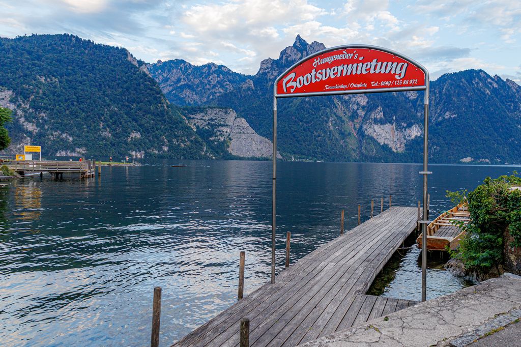 Traunsee Bootsverleih - In Traunkirchen liegt der Bootsverleih Haugeneder. - © alpintreff.de - Christian Schön