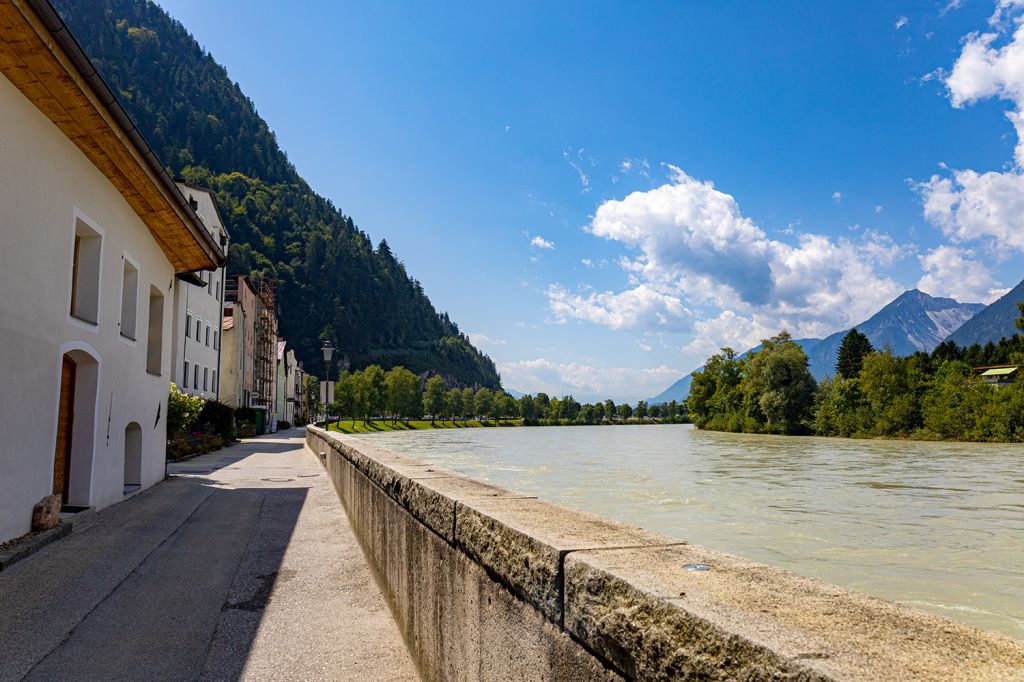 Der Inn - So sieht das dann aus. Es ist beeindruckend. - © alpintreff.de - Silke Schön