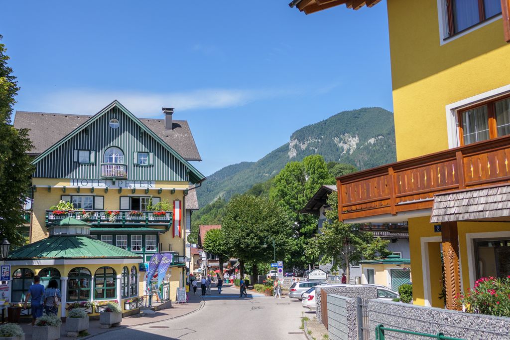 Gemütlich im Ort - Die Marktgemeinde heißt offziell seit 1951 St. Wolfgang im Salzkammergut. - © alpintreff.de - Christian Schön