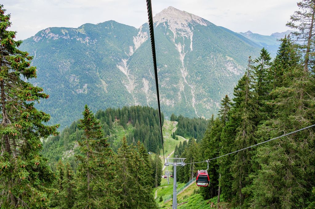 Almkopfbahn Trasse 2019 - Die Trassenführung hat sich beim Neubau nicht verändert. - © alpintreff.de - Christian Schön