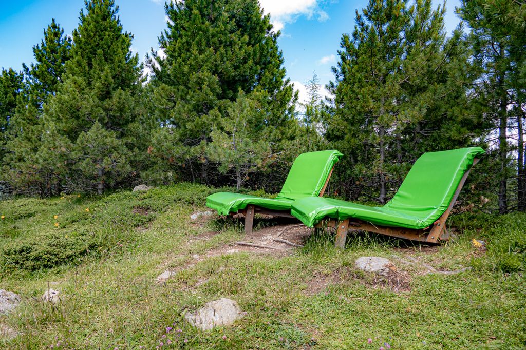 Ausruh-Zeit - Sehr nett sind die veschiedenen Waldsofas entlang des Wegesrandes. - © alpintreff.de - Silke Schön Ausruh-Zeit - Sehr nett sind die veschiedenen Waldsofas entlang des Wegesrandes. - © alpintreff.de - Silke Schön