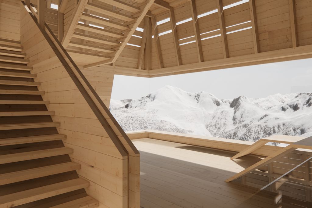 Nachhaltige und ressourcenschonende Planung von Top of Alpbachtal - Für die Architektur zeichnet sich Snøhetta, ein international renommiertes Architekturbüro mit einer Niederlassung in Innsbruck, verantwortlich. - © Snøhetta Studio Innsbruck