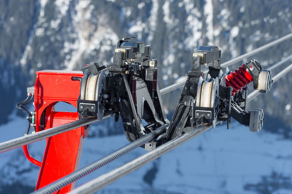 Laufwerk Pardatschgratbahn - Bilder der 3S-Pardatschgratbahn (A2) - © TVB Paznaun - Ischgl Laufwerk Pardatschgratbahn - Bilder der 3S-Pardatschgratbahn (A2) - © TVB Paznaun - Ischgl