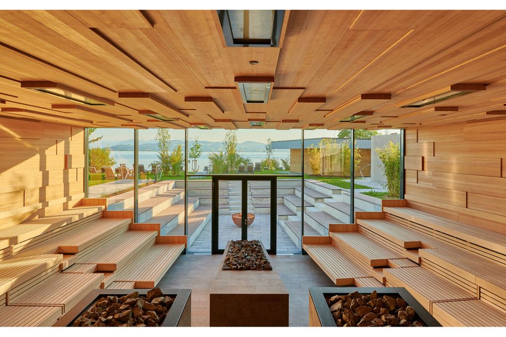 Feuersauna - Das ist die Feuersauna in der Therme Lindau. - © Therme Lindau Feuersauna - Das ist die Feuersauna in der Therme Lindau. - © Therme Lindau
