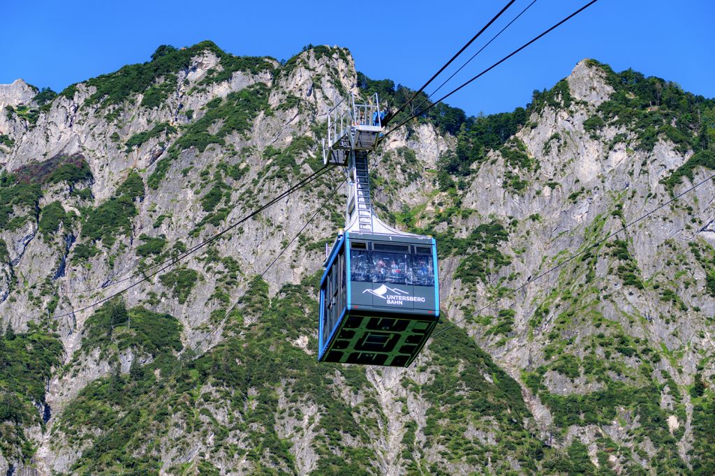 Zahlen und Fakten - Die Fahrzeit mit der Unterbergbahn liegt bei ungefähr sieben Minuten. - © alpintreff.de - Christian Schön Zahlen und Fakten - Die Fahrzeit mit der Unterbergbahn liegt bei ungefähr sieben Minuten. - © alpintreff.de - Christian Schön