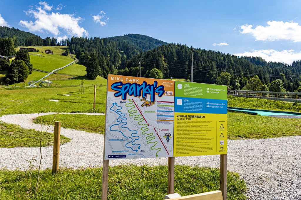 Bikepark - Der Bikepark hält einen Pumptrack und einige Trails für die Sport-Fans parat. - © alpintreff.de - Silke Schön Bikepark - Der Bikepark hält einen Pumptrack und einige Trails für die Sport-Fans parat. - © alpintreff.de - Silke Schön