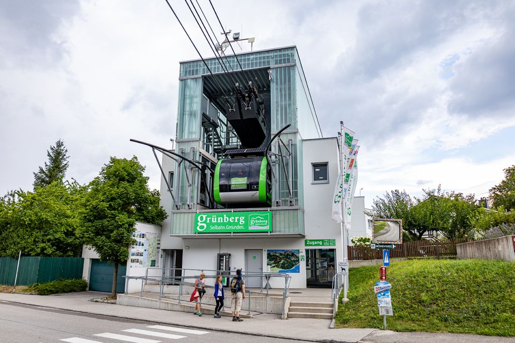 Streckenlänge Grünberg Seilbahn - Die Streckenlänge der Grünberg Seilbahn beträgt 2.031 Meter mit einem Höhenunterschied von 551 Metern. - © alpintreff.de - Christian Schön