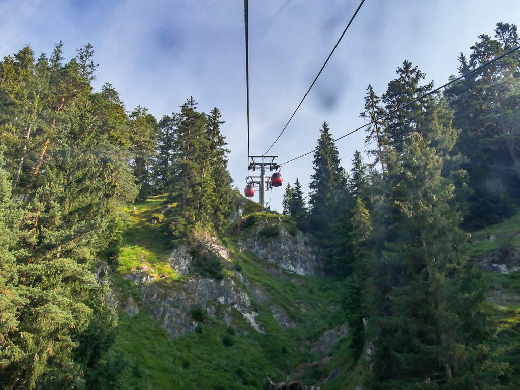 Hinauf - Die größte Neigung auf der Strecke beträgt 77%. - © alpintreff.de - Christian Schön Hinauf - Die größte Neigung auf der Strecke beträgt 77%. - © alpintreff.de - Christian Schön