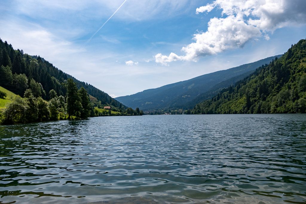 Afritzsee in Kärnten - Blick von Norden auf den Afritzsee - © alpintreff.de / christian Schön