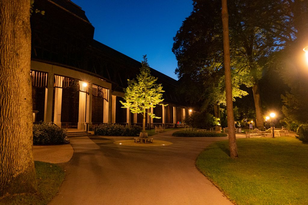 Bad Reichenhall - Das Gradierhaus am Abend. - © alpintreff.de - Christian Schön