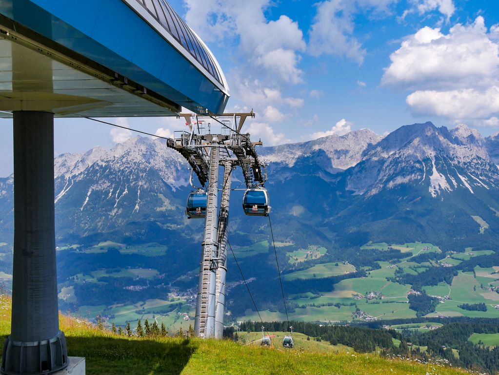 Brandstadl 8er EUB - Dafür ist aber der Blick auf den Wilden Kaiser vielleicht der schönste, den die Skiwelt Wilder Kaiser zu bieten hat. - © alpintreff.de / christian Schön