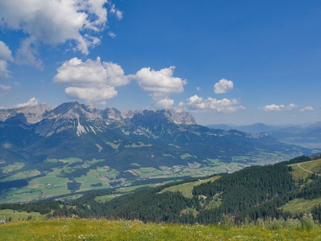 Kaiserblick vom Brandstadl - So sieht der Blick auf den Kaiser übrigens aus. - © alpintreff.de / christian schön