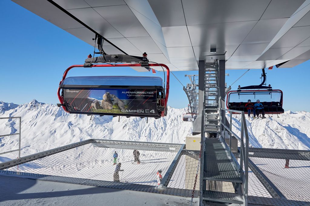 Gampenbahn in Ischgl - Ein schöner Ausblick aus der Bergstation. - © TVB Paznaun - Ischgl