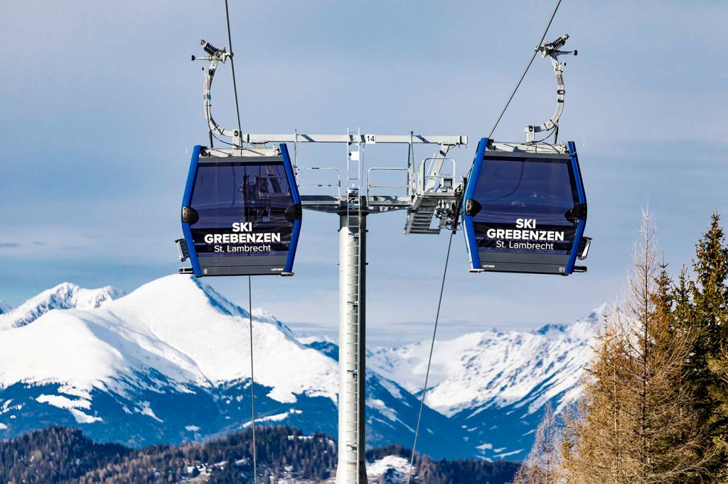 Gondelbahn Greben10 - Ein mutiger Schritt für ein recht kleines Skigebiet, den die Betreibergesellschaft mit viel Engagement und auch jeder Menge Eigenleistung begangen hat. Die Videos des Bautagebuchs auf der Webseite verraten hier mehr. - © Mediahome Werbeagentur