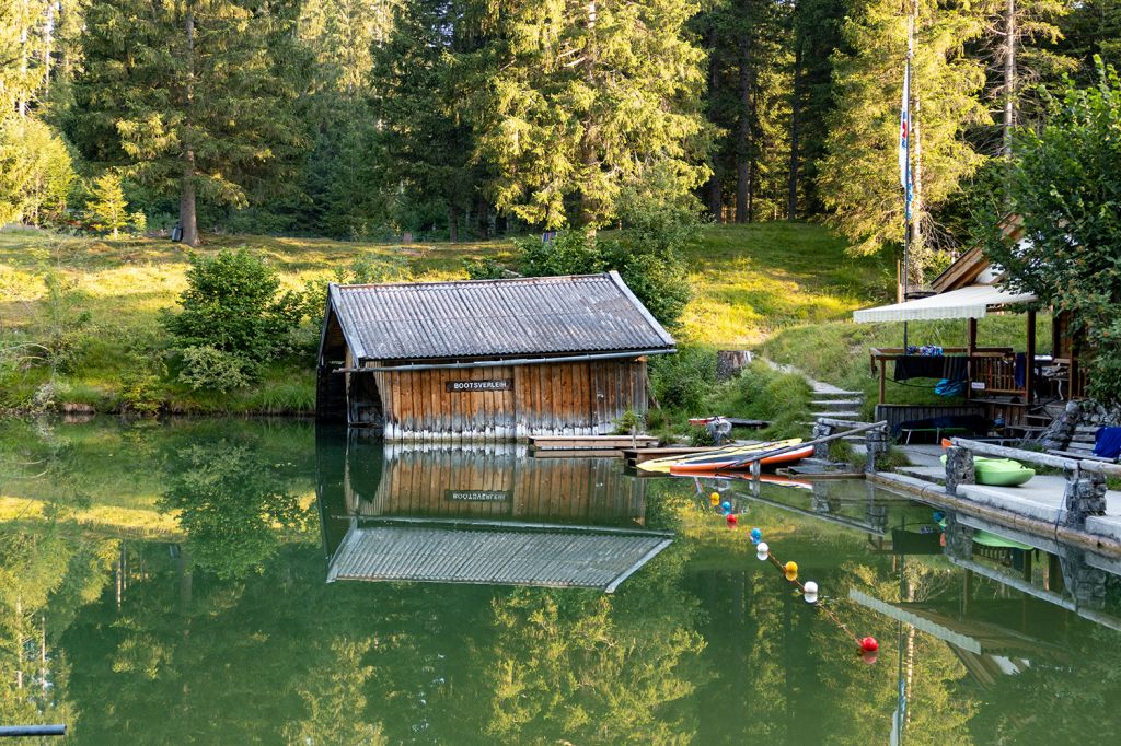 Bootsverleih Grubsee - Treetbote gibt es zu leihen. - © alpintreff.de / christian Schön