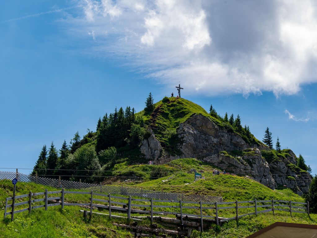 Neunerköpfle - Gipfel - Blick auf den Gifel des Neunerköpfle in Tannheim - © alpintreff.de / christian schön