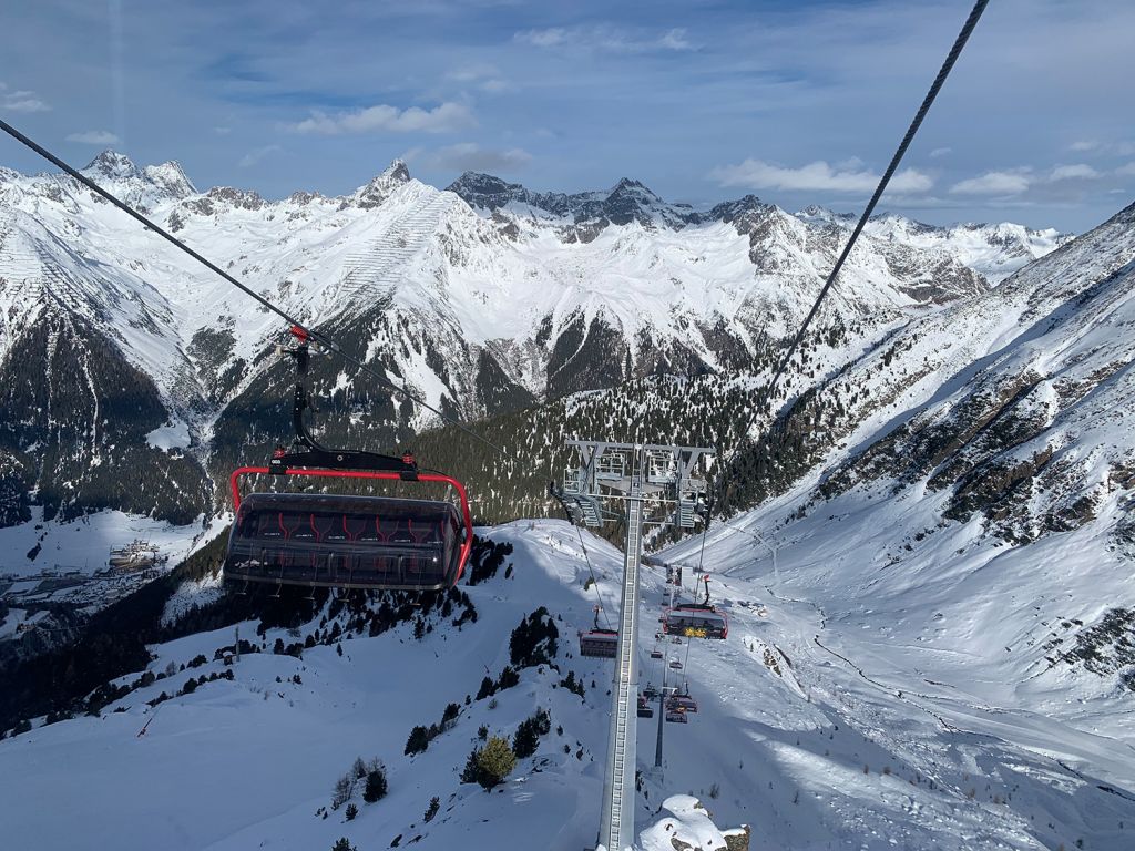 Die neue Velilleckbahn in Ischgl - Blick auf die Strecke der Velilleckbahn - © TVB Paznaun - Ischgl