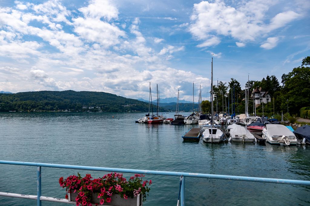 Der Wörthersee - Der Schiffsanleger in Krumpendorf - kurz vor Klagenfurt. - © alpintreff.de / christian Schön