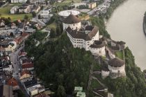 Die Lage der Festung Kufstein aus der Luft.  • © TVB Kufsteinerland, Lolin