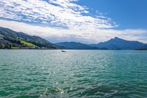 Anliegende Orte am Mondsee - Vier Orte liegen am Mondsee an: der Ort Mondsee, Innerschwand, St. Lorenz und Tiefgraben. • © alpintreff.de - Christian Schön