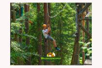 Platz in der Natur - Über 20.000 m² ist die Anlage groß. Im Kletterwald kannst Du Deinen Mut testen.  • © Walderlebniswelt Klopeiner See