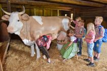 ... allerdings nicht echt, aber in Lebensgröße. Für viele Kinder eine spannende Sache! • © Museum Tiroler Bauernhöfe