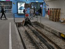 Zahnradbahn auf die Zugspitze - Endstation Gletscherbahnhof. Von hier gehts entweder direkt auf die Ski oder zum Beispiel mit der Gletscherbahn zum Gipfel. • © alpintreff.de / christian Schön