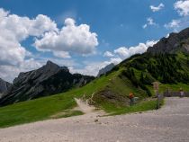 Im Sommer Wandergebiet, im Winter Skibetrieb am Füssener Jöchle. Malerische Bergwelten. • © alpintreff.de / christian schön