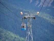 Eine Stütze benötigt die Seilbahn. • © alpintreff.de / christian Schön