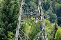 Die Streckenlänge der Großkabinen-Pendelbahn beträgt 3.410 Meter. Während der ungefähr 6-minütigen Fahrt überwindest Du annähernd 500 Höhenmeter. • © alpintreff.de - Christian Schön