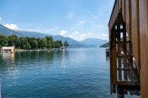 Fährt aus Richtung Spittal an der Drau zum Millstätter See, gelangt man zunächst nach Seeboden. Hier der Blick vom Schiffsanleger auf den Millstätter See. • © alpintreff.de / christian Schön