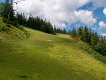 Blick auf die Skipisten während der Bergfahrt zur Krinnenalpe
 • © alpintreff.de / christian schön