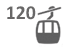 Pendelbahn, 120 Personen pro Kabine