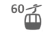 Pendelbahn, 60 Personen pro Kabine