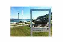 Das wäre Dein Fotomotiv beim Bilderrahmen am steinernen GTI. • © Wörthersee Tourismus
