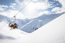 Skifahren im Skigebiet Rifflsee/Pitztal. • © Pitztaler Gletscherbahn GmbH & Co KG - Roland Haschka 