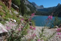 Der Dießbach-Stausee im Sommer. • © Salzburger Saalachtal Tourismus, Martin Zehentmayr