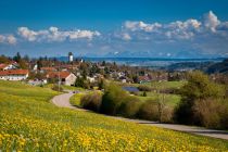 Altusried im Oberallgäu vor der schönen Alpen-Kulisse. • © Daniel Käß