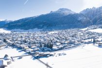 Blick auf das winterliche Axams. • © Innsbruck Tourismus / Tom Bause
