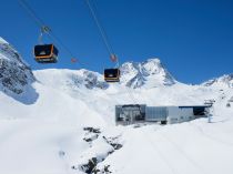 Erste Sektion der neuen Eisgratbahn am Stubaier Gletscher • © Andre Schönherr / Stubaier Gletscher
