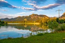 Der Forggensee im Abendlicht. • © skiwelt.de - Christian Schön