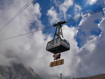 Gletscherbahn vom Zugspitzgipfel auf das Zugspitzplatt • © skiwelt.de / christian schön