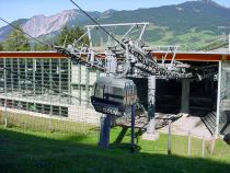 Talstation der Golmerbahn II mit alten Gondeln. • © skiwelt.de / christian schön