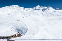 Hier kann man den Trassenverlauf der Kirchenkarbahn I vom Top Mountain Crosspoint ganz gut sehen. • © Ötztal Tourismus, Alexander Lohmann