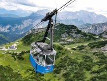 Die Hochalmbahn in Garmisch verbindet die Hochalm mit dem Osterfelderkopf und der Alpspitzbahn. • © skiwelt.de / christian schön