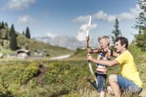 Bogenschießen am Hochkönig. • © Hochkönig Tourismus GmbH