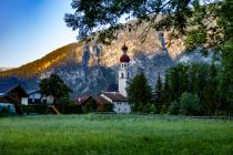 Blick auf Nassereith am frühen Morgen. • © skiwelt.de - Christian Schön