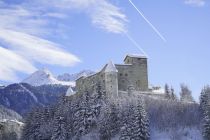 Das Schloss Naudersberg im Winter. • © TVB Tiroler Oberland Nauders, Manuel Baldauf