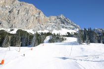 Der Schlepplift Hochbrand vor der majestätischen Kulisse des Wetterstein-Massivs • © alpintreff.de / christian schön